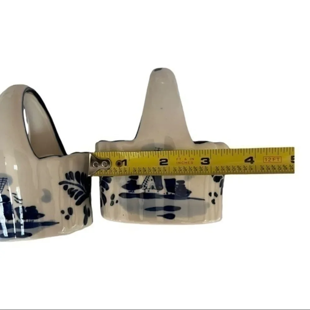 Delft set of 2 Porcelain Windmill Baskets